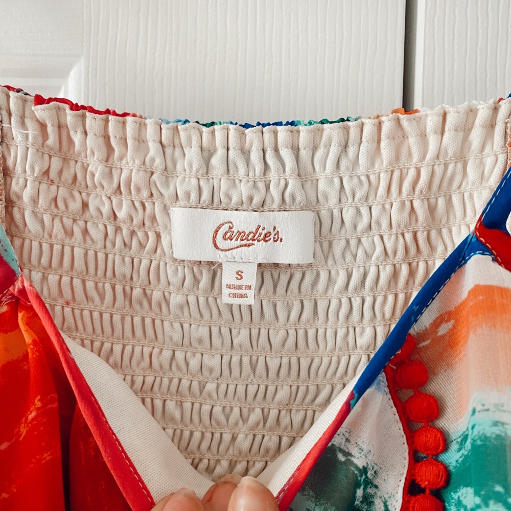 Candie’s candy strip maxi dress